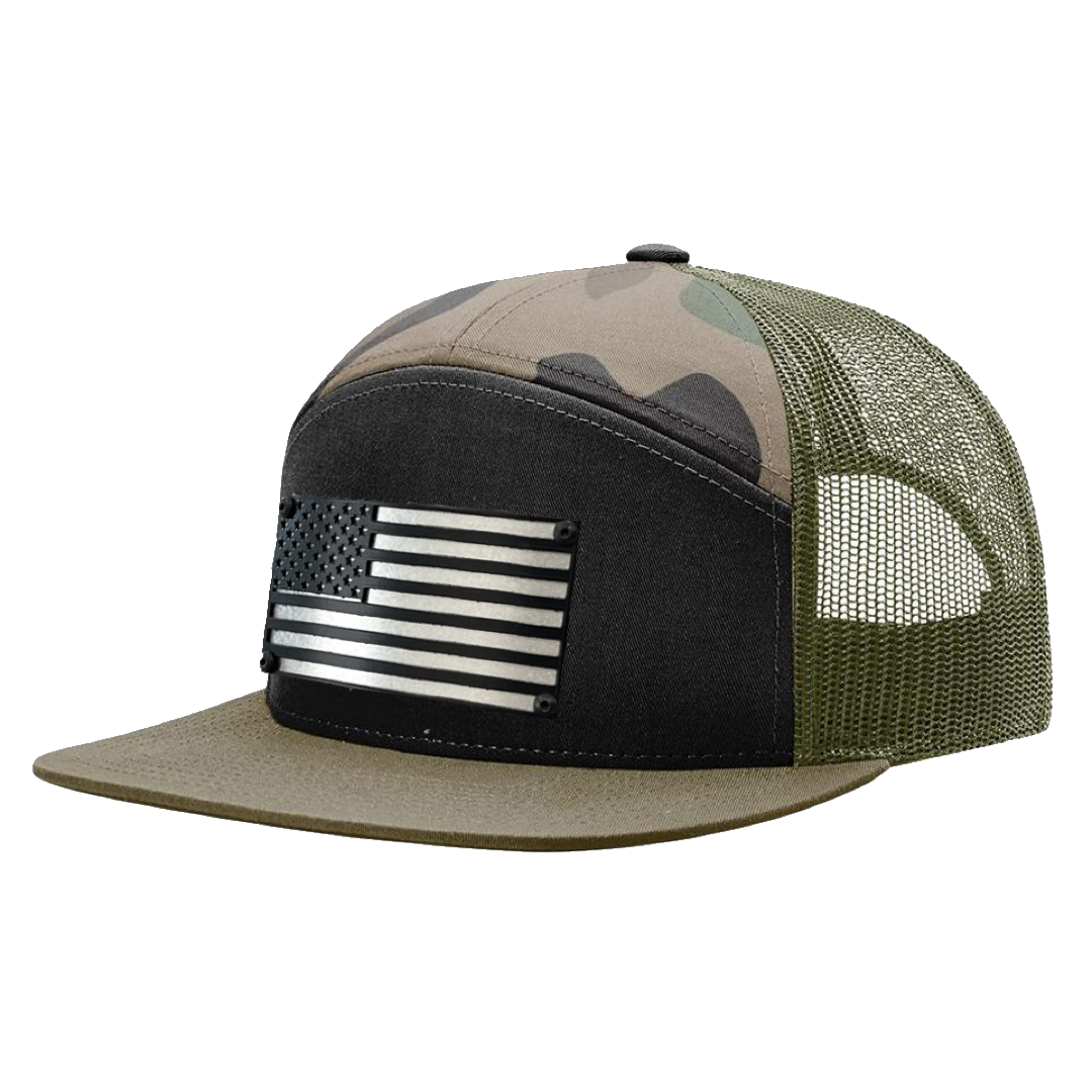 Hat- KF Camo/ American Flag – Kevin Fowler's General Store